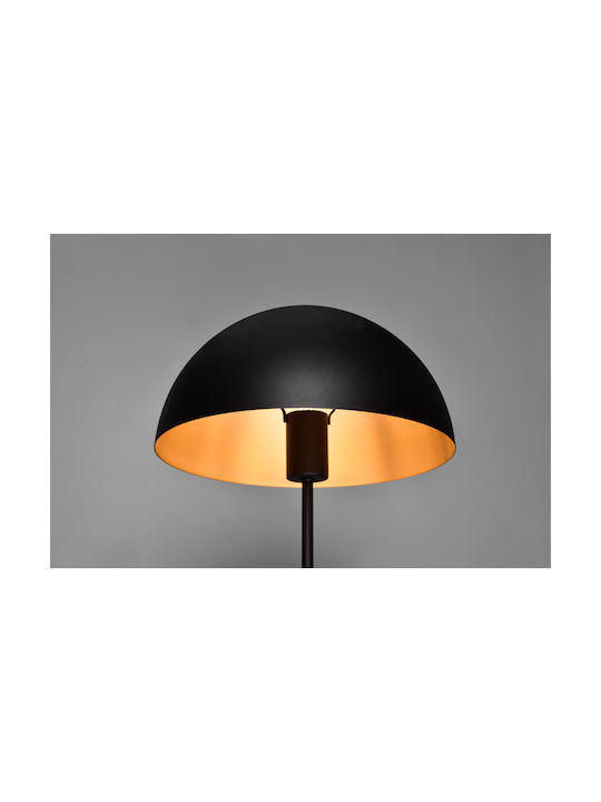 Trio Lighting Metal Table Lamp for Socket E27 with Black Shade and Base