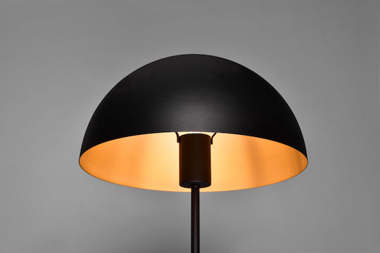 Trio Lighting Metal Table Lamp for Socket E27 with Black Shade and Base
