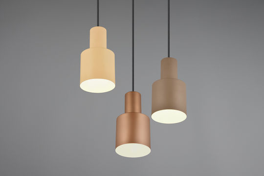 Trio Lighting Κρεμαστό Φωτιστικό Πολύχρωμο με Ντουί E27 37x27x150εκ.