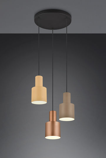 Trio Lighting Κρεμαστό Φωτιστικό Πολύχρωμο με Ντουί E27 37x27x150εκ.