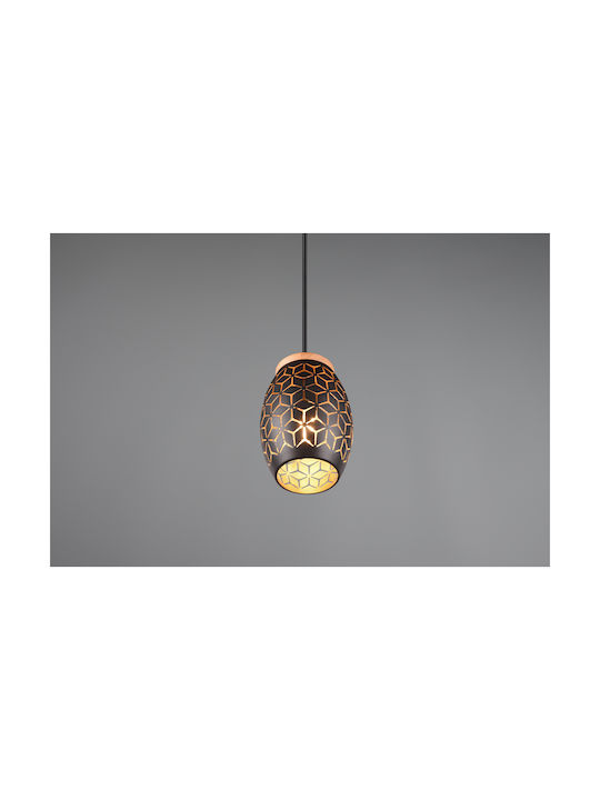 Trio Lighting Pendant Light Black Rail with Socket E27 15x150cm