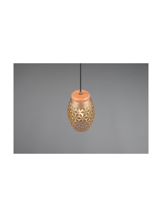Trio Lighting Pendant Light Brown with Socket E27 15x150cm