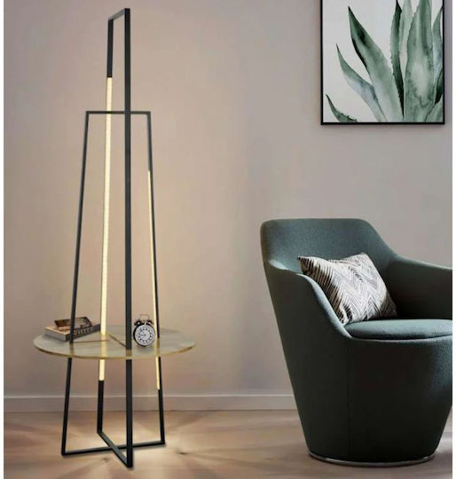 Atman LED Φωτιστικό Δαπέδου Υ60xΜ160εκ. με Ρυθμιζόμενο Λευκό Φως 1080lm Μαύρο