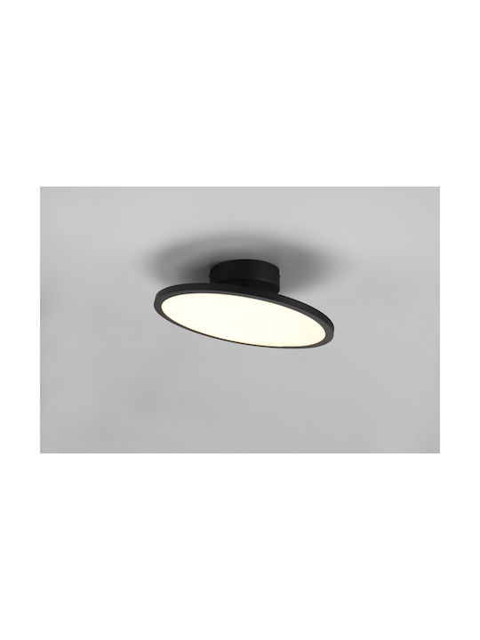 Trio Lighting Tray Deckenleuchte 40cm Schwarz mit Integrierter LED