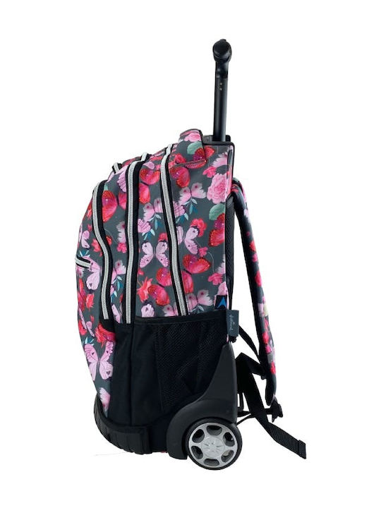 Hallmark Butterfly School Bag Trolley Elementary, Elementary Multicolour 30Liters
