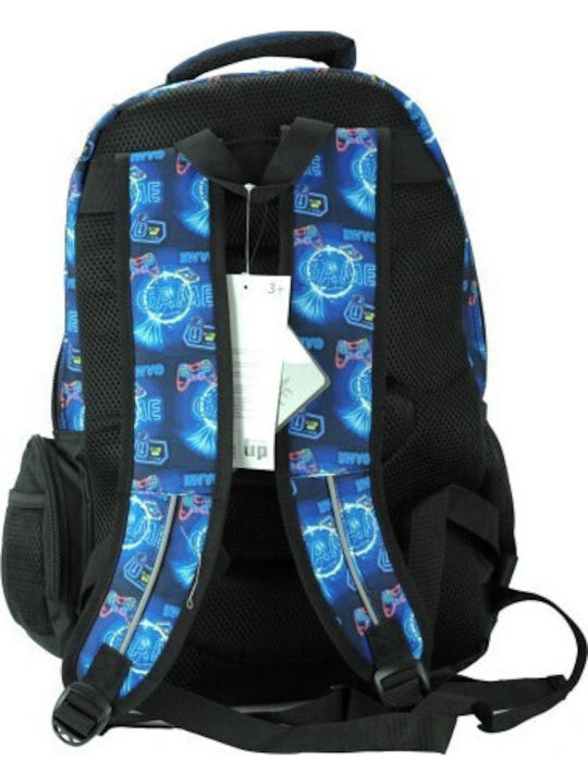 Back Me Up School Bag Backpack Elementary, Elementary Blue with Water Bottle Holder 30Liters