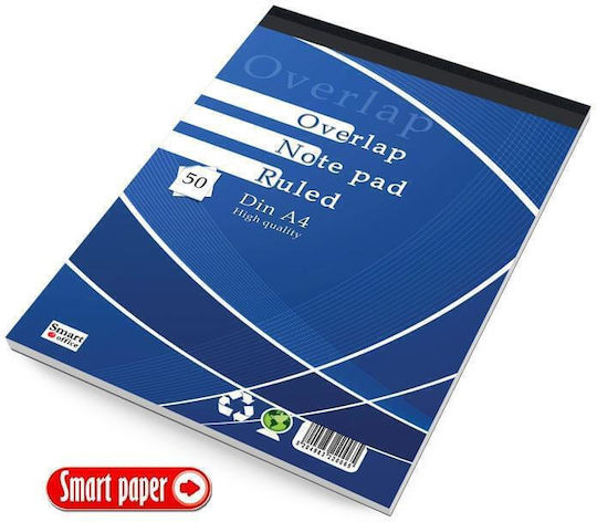 +Efo Μπλοκ Σημειώσεων Α4 50 Φύλλων Ριγέ Λευκό