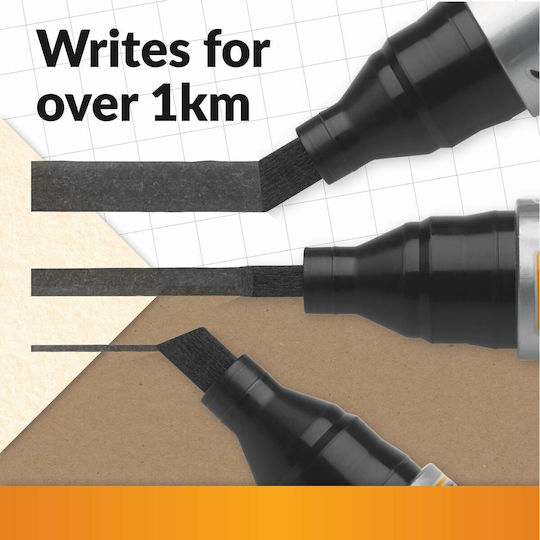 BIC Marking Ανεξίτηλοι Μαρκαδόροι Black Σετ 12τμχ