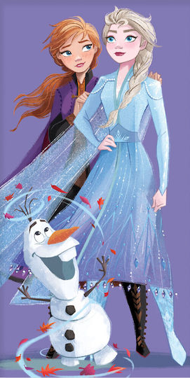 Frozen Kids Beach Towel Purple Frozen 140x70cm