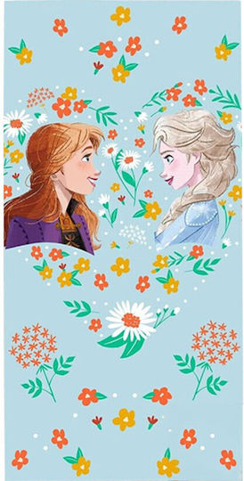 Frozen Παιδική Πετσέτα Θαλάσσης Μπλε Frozen 140x70εκ.