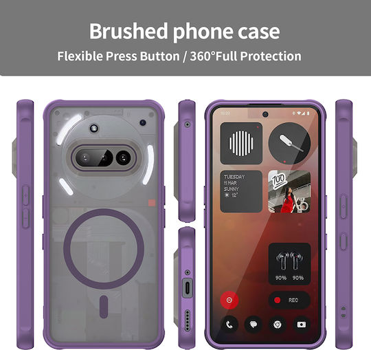 Techsuit Umschlag Rückseite Kunststoff Mehrfarbig (Nothing Phone (3a))