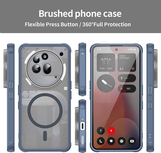 Techsuit Back Cover Plastic Albastru (Nothing Phone (3a) Pro)