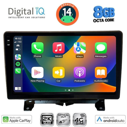 Digital IQ Car Audio System for Land Rover Discovery / Range Rover Sport 2004-2009 (Bluetooth/USB/WiFi/GPS/Apple-Carplay/Android-Auto) with Touch Screen 9"