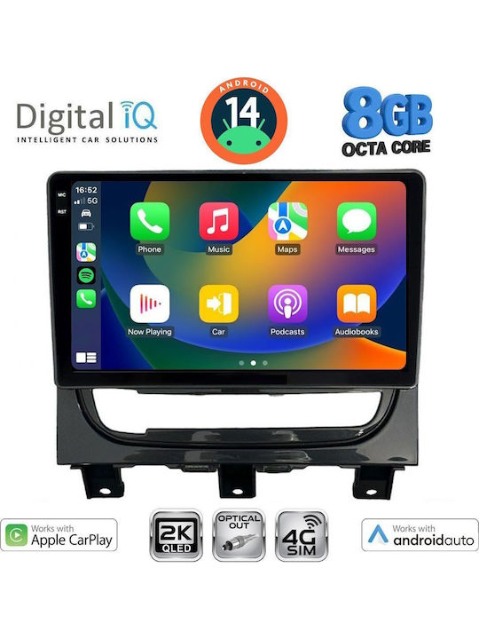 Digital IQ Car Audio System for Fiat Strada 2012-2020 (Bluetooth/USB/WiFi/GPS/Apple-Carplay/Android-Auto) with Touch Screen 9"