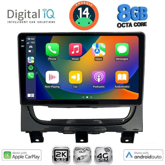 Digital IQ Ηχοσύστημα Αυτοκινήτου για Fiat Strada 2012-2020 (Bluetooth/USB/WiFi/GPS/Apple-Carplay/Android-Auto) με Οθόνη Αφής 9"