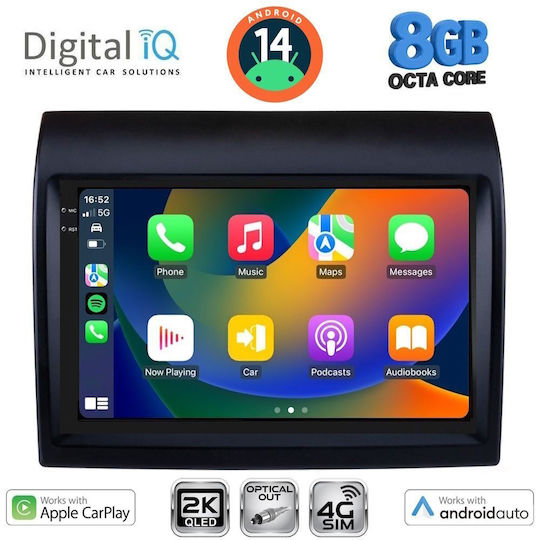 Digital IQ Ηχοσύστημα Αυτοκινήτου για Peugeot Boxer Fiat Ducato Citroen Jumper 2011-2021 (Bluetooth/USB/WiFi/GPS/Apple-Carplay/Android-Auto) με Οθόνη Αφής 9"