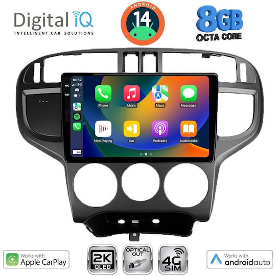 Digital IQ Ηχοσύστημα Αυτοκινήτου για Hyundai Matrix 2001-2010 (Bluetooth/USB/WiFi/GPS/Apple-Carplay/Android-Auto) με Οθόνη Αφής 9"