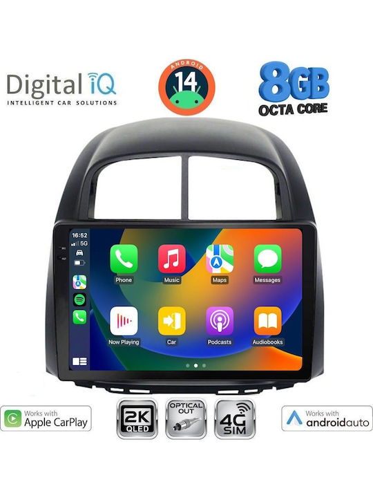 Digital IQ Car Audio System for Daihatsu Sirion 2006-2012 (Bluetooth/USB/WiFi/GPS/Apple-Carplay/Android-Auto) with Touch Screen 10"