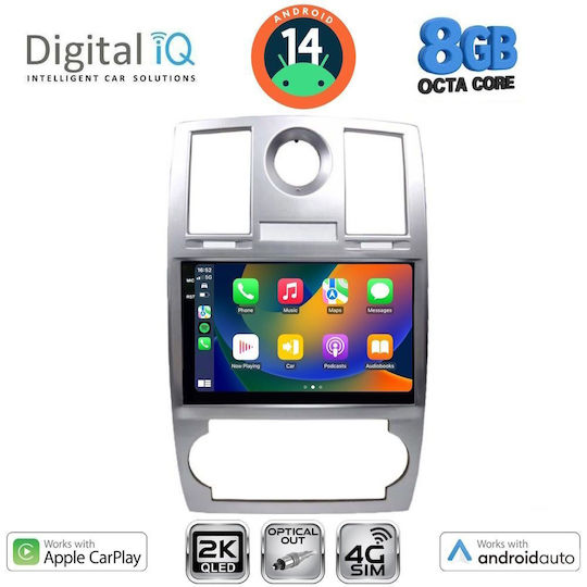 Digital IQ Car Audio System Chrysler 300C 2005-2010 (Bluetooth/USB/WiFi/GPS/Apple-Carplay/Android-Auto) with Touch Screen 9"