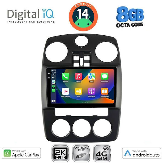 Digital IQ Ηχοσύστημα Αυτοκινήτου Chrysler PT Cruiser 2005-2010 (Bluetooth/USB/WiFi/GPS/Apple-Carplay/Android-Auto) με Οθόνη Αφής 9"
