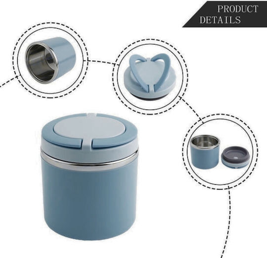 Uncle George Cutie pentru Mâncare Termos Inox Albastru 600ml 1buc