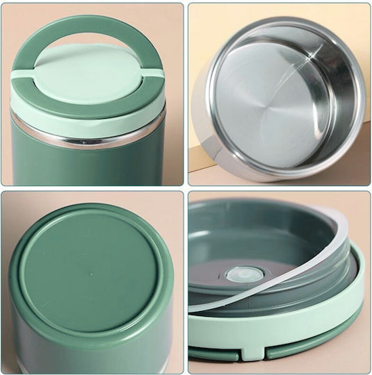 Uncle George Δοχείο Φαγητού Inox Θερμός Πράσινο 600ml