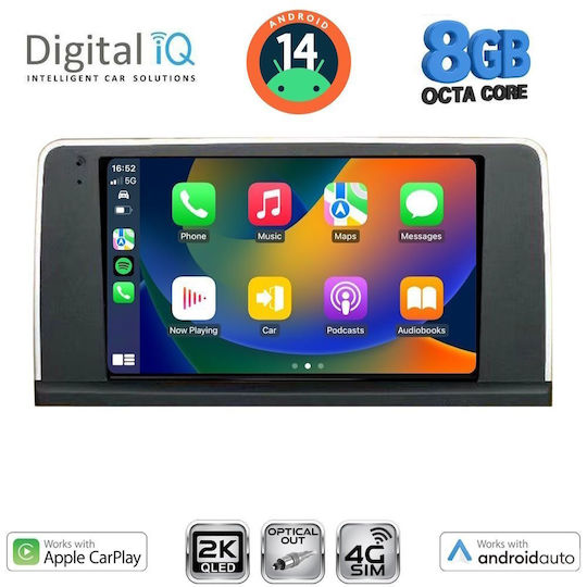 Digital IQ Ηχοσύστημα Αυτοκινήτου για BMW Σειρά 3 2012-2018 (Bluetooth/USB/WiFi/GPS/Apple-Carplay/Android-Auto) με Οθόνη Αφής 9"