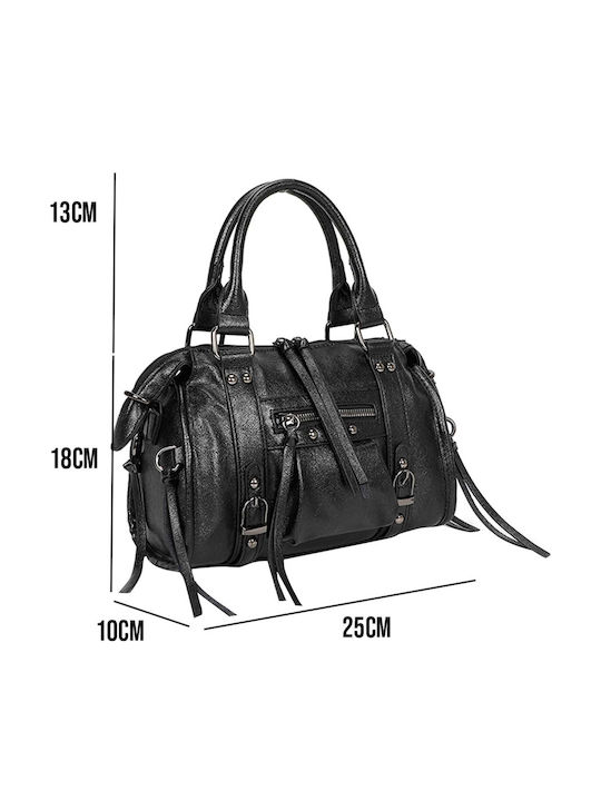 Gallantry Bowling Handbag Women's Shoulder Strap Hanging Straps Black