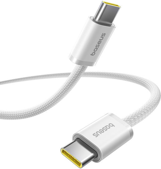 Baseus Dynamic USB 2.0 Кабел USB-C Мъжки - USB-C 100W PD Бял 2m P10381400211-01