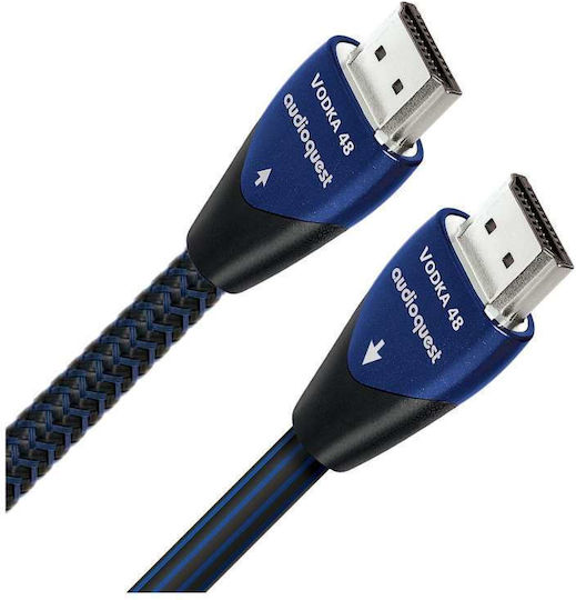 Nedis HDMI 2.1 Ultra High Speed 48Gbps 4K 120Hz HDR VRR Geflochtenes HDMI-Stecker Kabel HDMI male 2m Grau