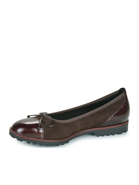 Damen Ballerinas in Braun Farbe