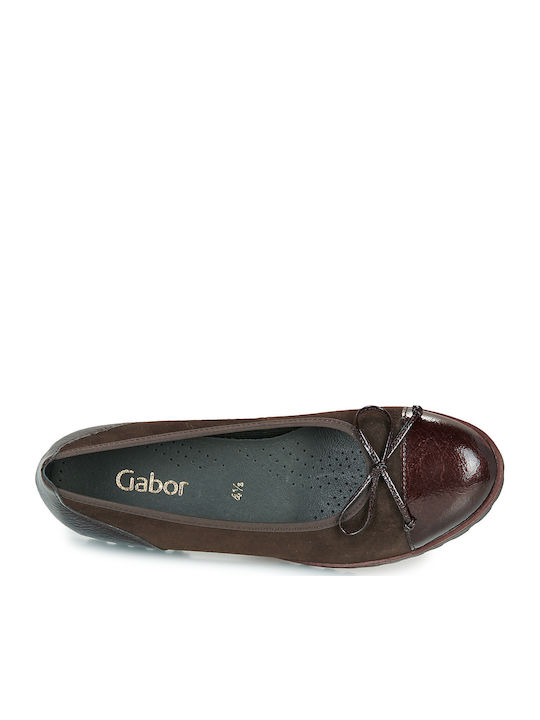 Damen Ballerinas in Braun Farbe