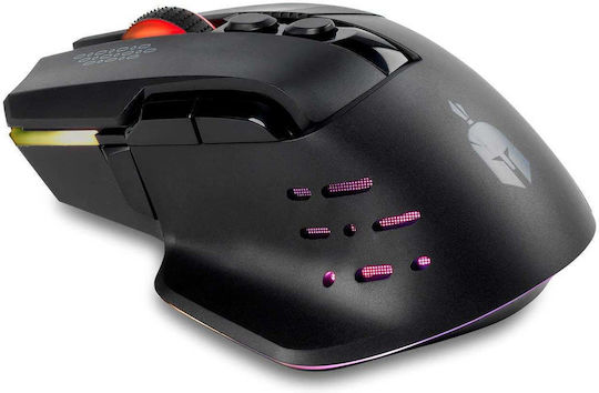 Spartan Gear Cecrops Ασύρματο RGB Gaming Ποντίκι 12800 DPI Μαύρο