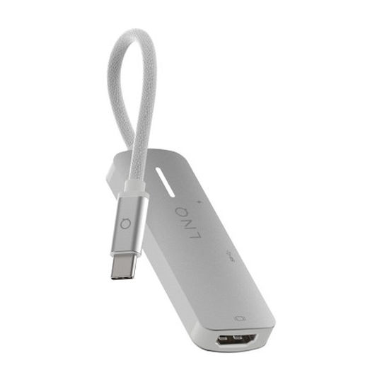 LinQ 3in1 USB-C Docking Station mit HDMI 4K PD Ethernet Weiß