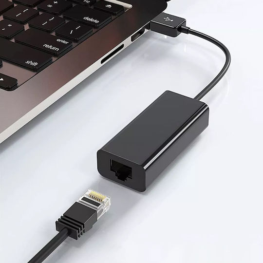Techsuit Ethernet Adapter Netlink Ac19 Usb-Male Zu Rj45 Lan Port Female 100mbps Abs Schwarzer Hub028;ac19