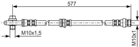 Bosch Furtun de Frână 1 987 476 282