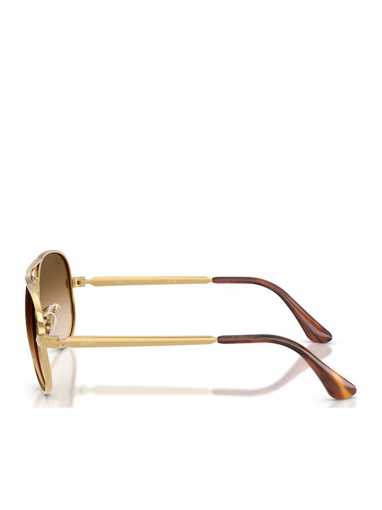 Ray Ban Unisex Ochelari de soare cu Auriu Cadru și Maro Degrade Lentilă