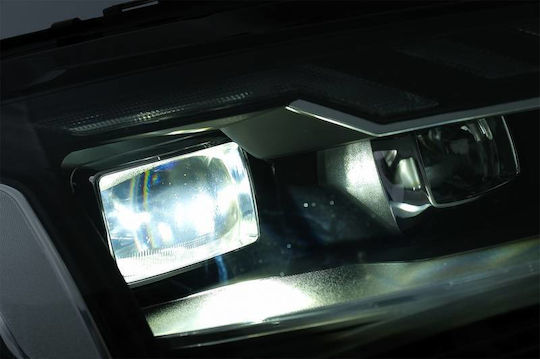 Μπροστινά Φανάρια Set Audi A4 B8.5 Facelift 2012-2015 Μαύρα A4 B9.5 Design Oem Xenon Upgrade Full Led & Dynamic Led Φλας