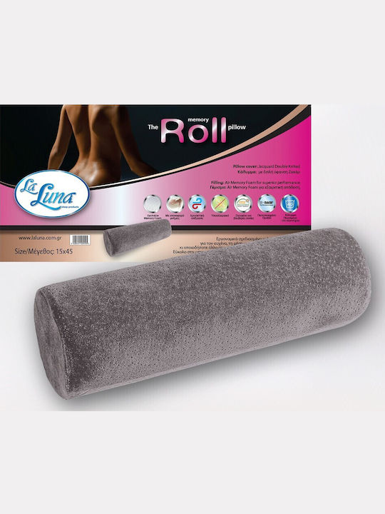 La Luna Roll Bed Pillow Memory Foam Anatomic 15x45cm