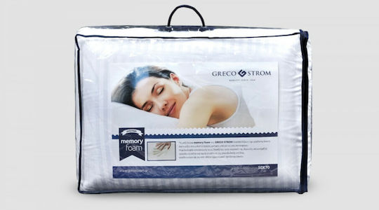 Greco Strom Μαξιλάρι Ύπνου Memory Foam Ανατομικό 40x70x12cm