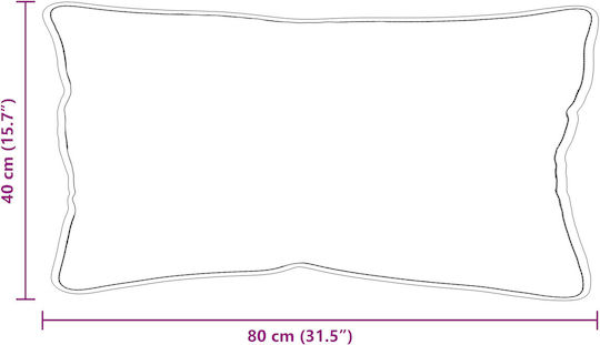 vidaXL Μαξιλάρι Ύπνου Polyester 40x80x20cm 2τμχ