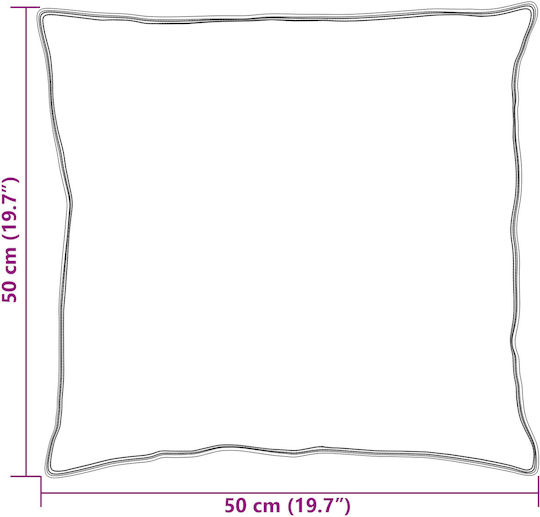 vidaXL Bamboo Μαξιλάρι Ύπνου Βαμβάκι 50x50cm