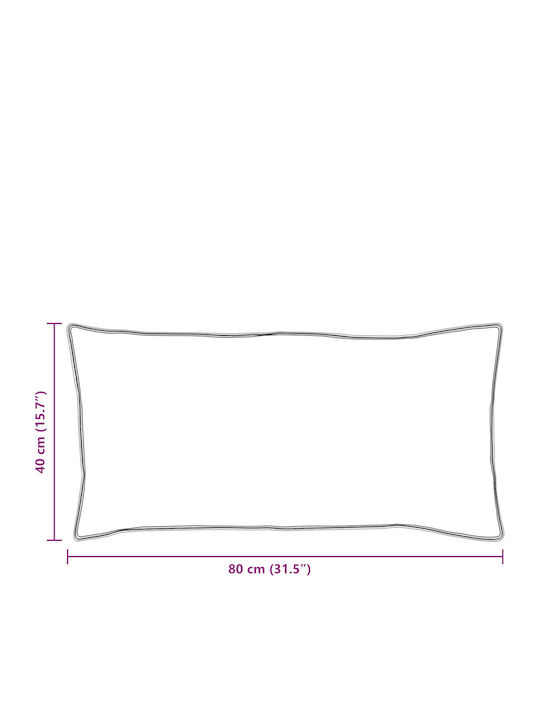 vidaXL Възглавница За Спане Памук 40x80см