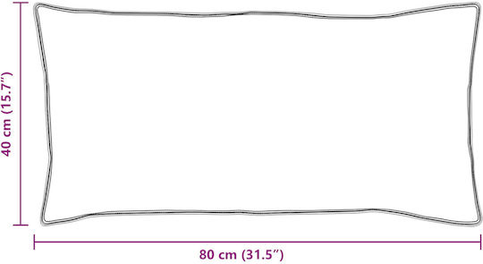 vidaXL Μαξιλάρι Ύπνου Βαμβάκι 40x80cm