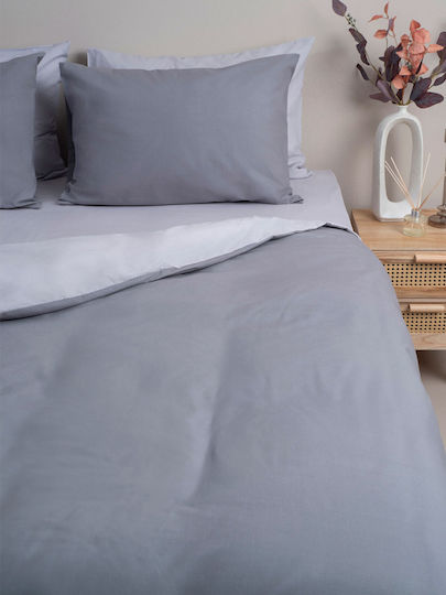Sunshine Sheet Sets Double 200x250cm. Menta 152 203 Grey 4pcs