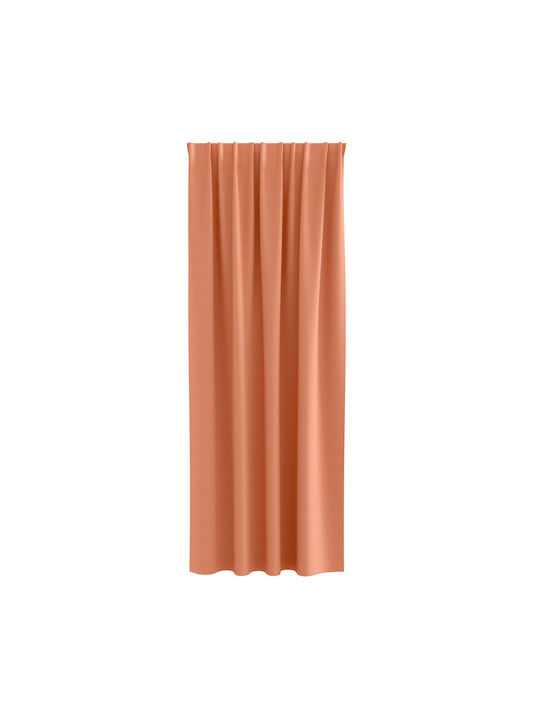 vidaXL Set Perdele Cu Coafură Portocalii 140x260 cm