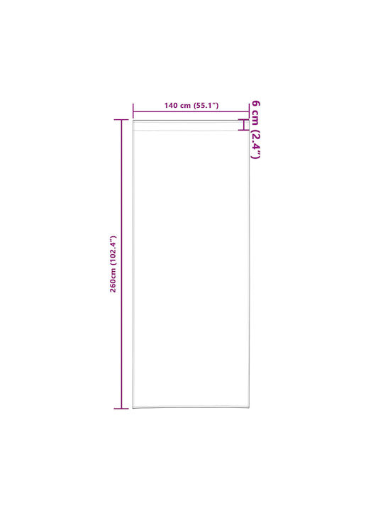 vidaXL Set Perdele Cu Coafură Portocalii 140x260 cm