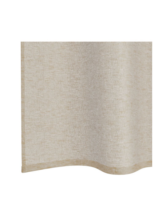 vidaXL Curtain Set With Beige Grommets 140x245cm