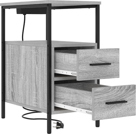 Комоди Дървени Grey Sonoma 2бр 30x48x61см