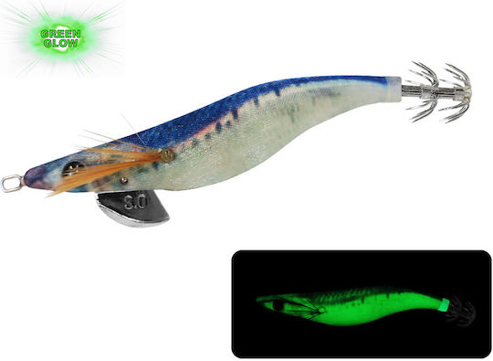 Oceanic Egido Real Jerk 3.5s Squid Jigs Fluorescent Red Mullet